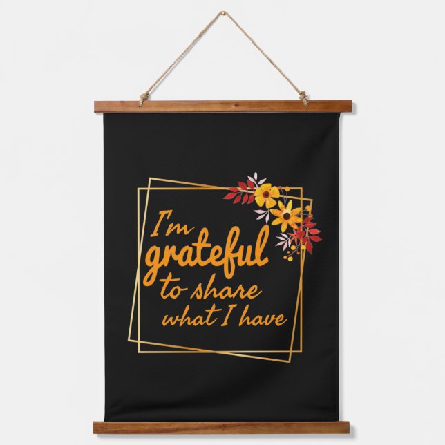 positive affirmations for success  hanging tapestry (Front)