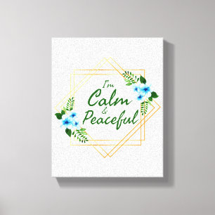 positive affirmations for the day canvas print