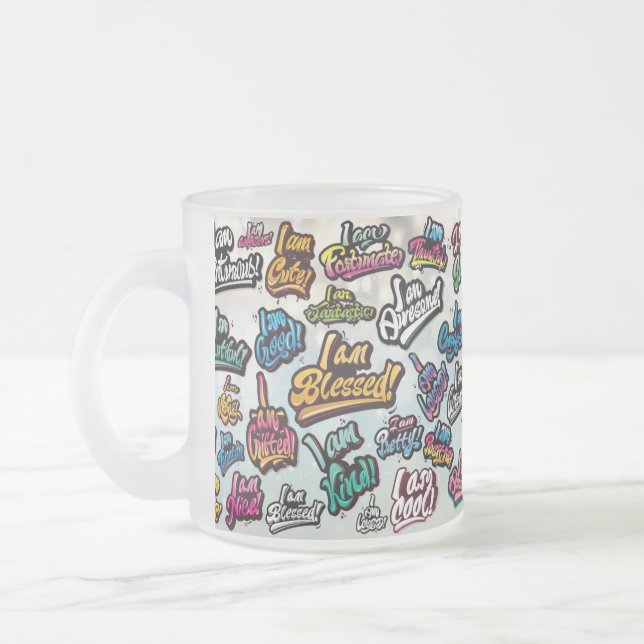 Positive Affirmations Frosty Mug (Left)
