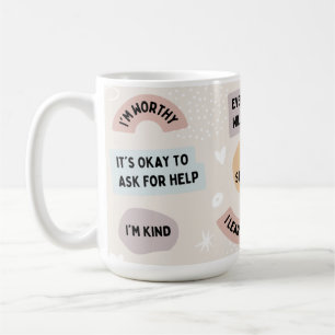 Positive Affirmations 'I'm Worthy' Mental Health  Coffee Mug
