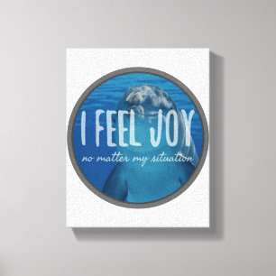 positive affirmations life acceptance canvas print