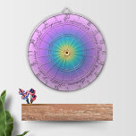 Positive Affirmations Lilac Energy Glow Dartboard<br><div class="desc">This positive affirmations dartboard features a soft lilac,  blue and yellow energy glow. A cute inspirational & motivational gift for friends or yourself.</div>