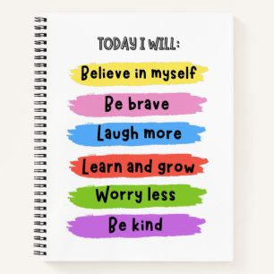 Positive Affirmations Notebook