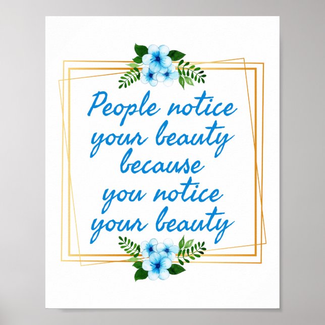 positive affirmations quotes for her poster (Front)