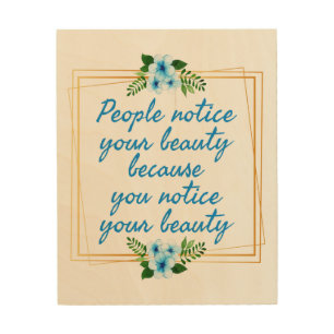 positive affirmations quotes for her wood wall art
