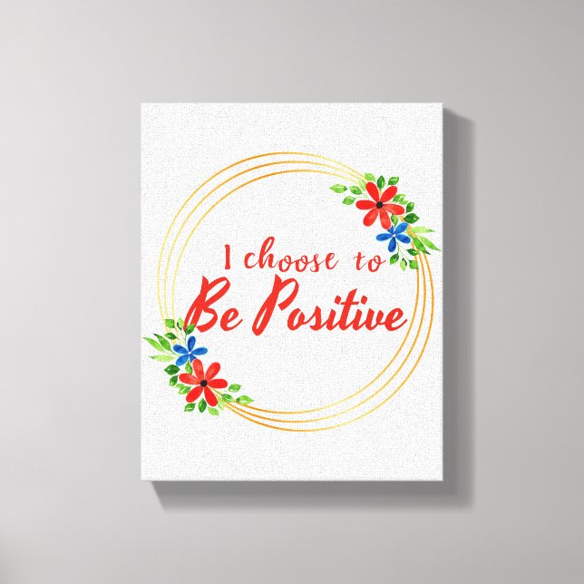 positive affirmations quotes for self acceptance canvas print (Front)