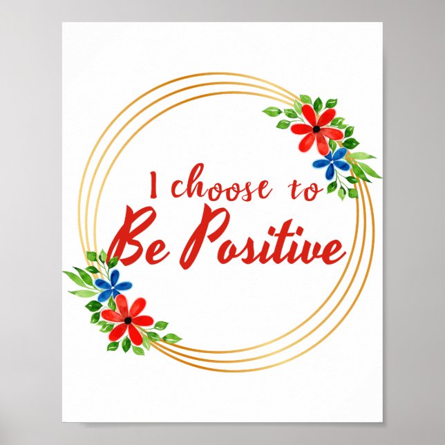 positive affirmations quotes for self acceptance poster (Front)