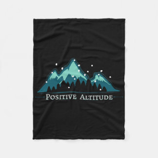 Positive Altitude Mountain Climbing  Fleece Blanket