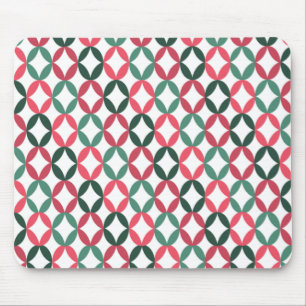 Positive and Negative Space - Teal and Pink Mouse Mat