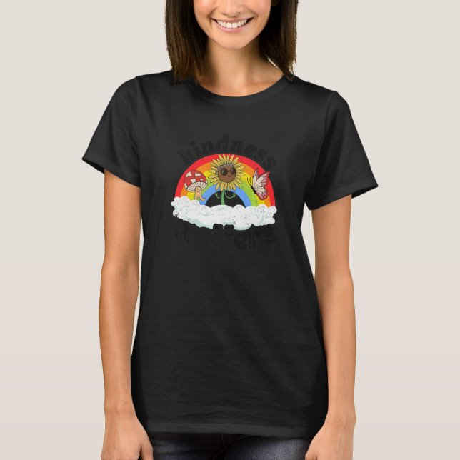 Positive Anti Bullying Rainbow Sped Teacher Kindne T-Shirt (Front)
