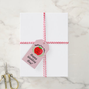 Positive Apple Pun - Appley Ever After Gift Tags