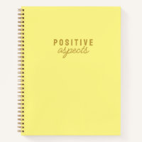Positive Aspects Minimalist Yellow Gratitude