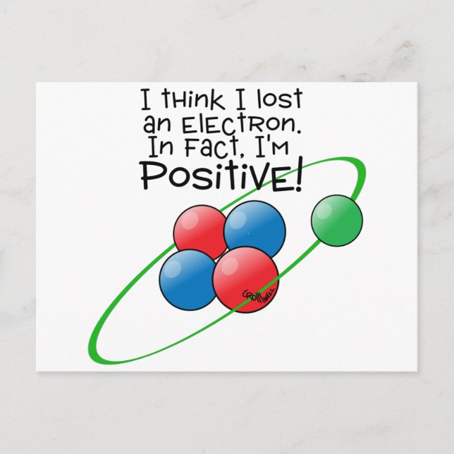 Positive Atom Postcard (Front)