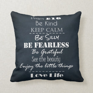 Positive Attitude Affirmations Quotes Cushion