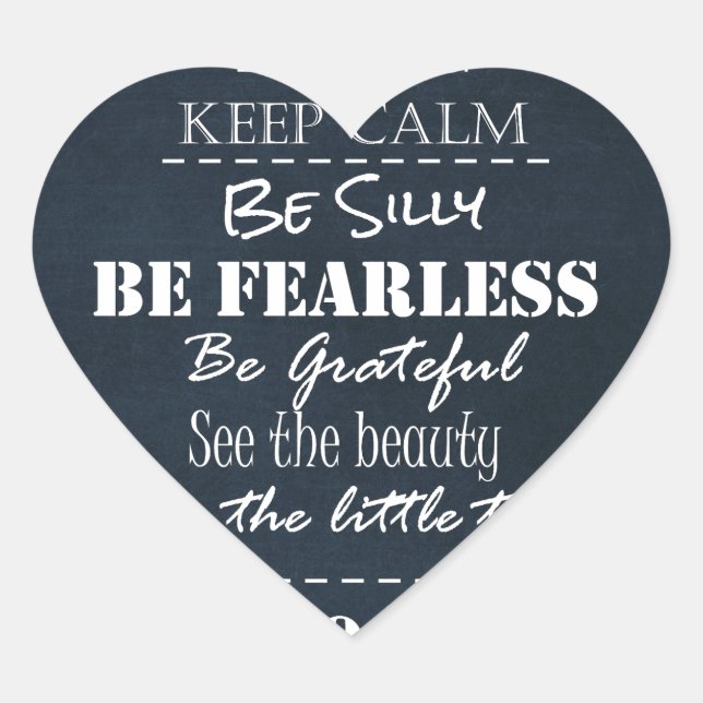 Positive Attitude Affirmations Quotes Heart Sticker (Front)