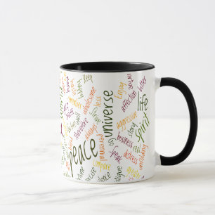 Positive attitude Desidera(R)ta word-art Mug