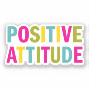 Positive Attitude in bright colours