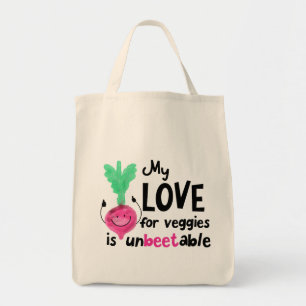 Positive Beet Pun - My Love for Veggies Tote Bag