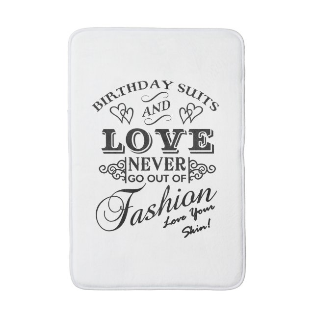 Positive Body Image, Love Your Skin Bath Mat (Front Vertical)