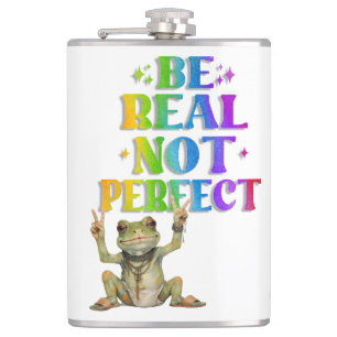 Positive boho frog Hippie Hip Flask