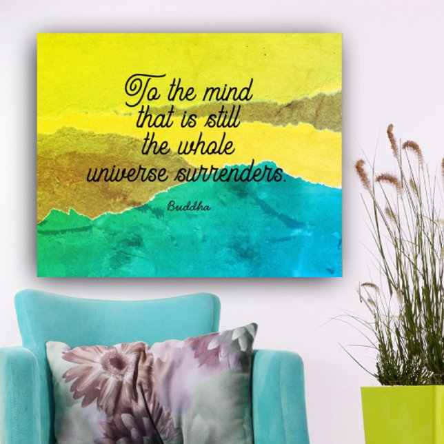  positive Buddha zen quote torn paper art  Poster (Creator Uploaded)
