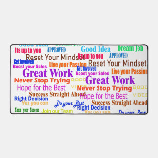 positive desk mat
