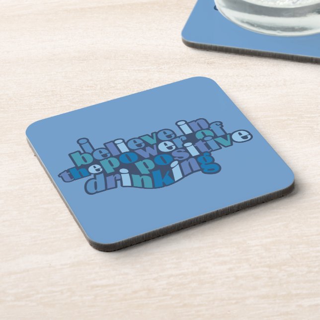 Positive Drinking coasters (Left Side)