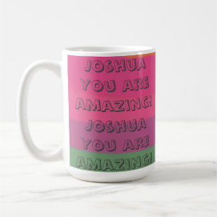 Positive Encouraging Cartoon Text Colourful  Coffee Mug