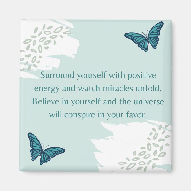 Positive Energy & Belief  Magnet (Front)