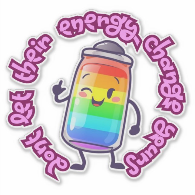 Positive energy uplifting car decal sticker (Front)