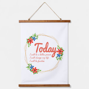positive good vibes quotes for success hanging tapestry