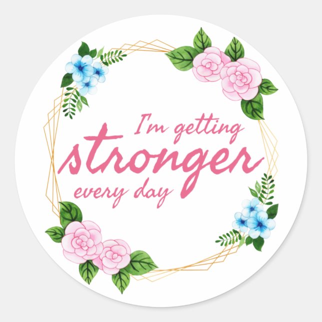 positive good vibes quotes for work classic round sticker (Front)