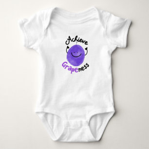 Positive Grape Pun - Achieve Grapeness Baby Bodysuit