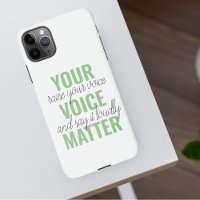 Positive Green Your Voice Matter Motivation Quote