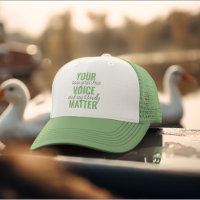 Positive Green Your Voice Matter Motivation Quote