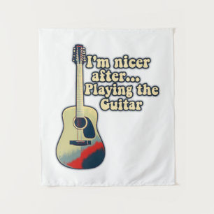 positive guitar sayings for guitar lovers tapestry