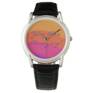Positive Inspirational Modern Rainbow Colourful Watch