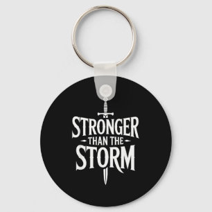 Positive Inspirational Motivation, Stronger Than T Key Ring