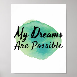 positive inspirational vibes for self acceptance poster