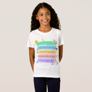 Positive Learning Message for Curious Little Minds T-Shirt