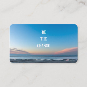Positive life attitude motivational quote coach business card