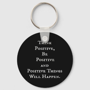 POSITIVE LIFE MOTIVATIONAL QUOTES THINK ACT MOTTO KEY RING
