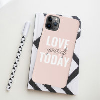  Positive Love Yourself Today Pastel Pink Quote 