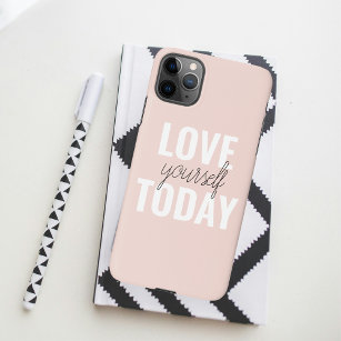  Positive Love Yourself Today Pastel Pink Quote  iPhone 15 Pro Max Case