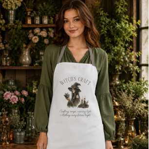 Positive Magic Spell Cottagecore Witch Apron