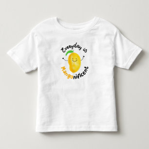 Positive Mango Pun - Everyday is Mangonificent Toddler T-Shirt