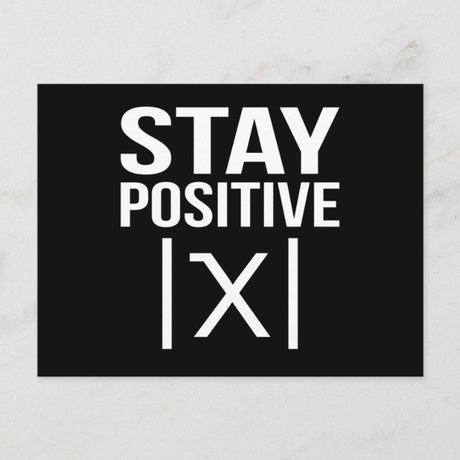 Positive Math Teacher Mathematics Maths Student Postcard (Front)