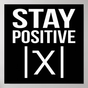 Positive Math Teacher Mathematics Maths Student Poster