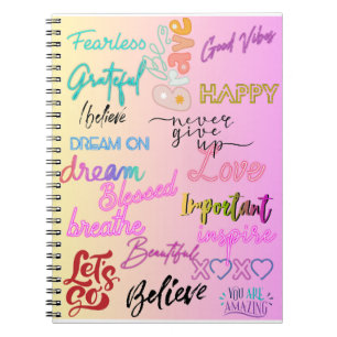 Positive Mental Health Awareness Affirmations Notebook