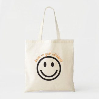 Positive Message Bag-Focus on Your Blessings! Tote Bag